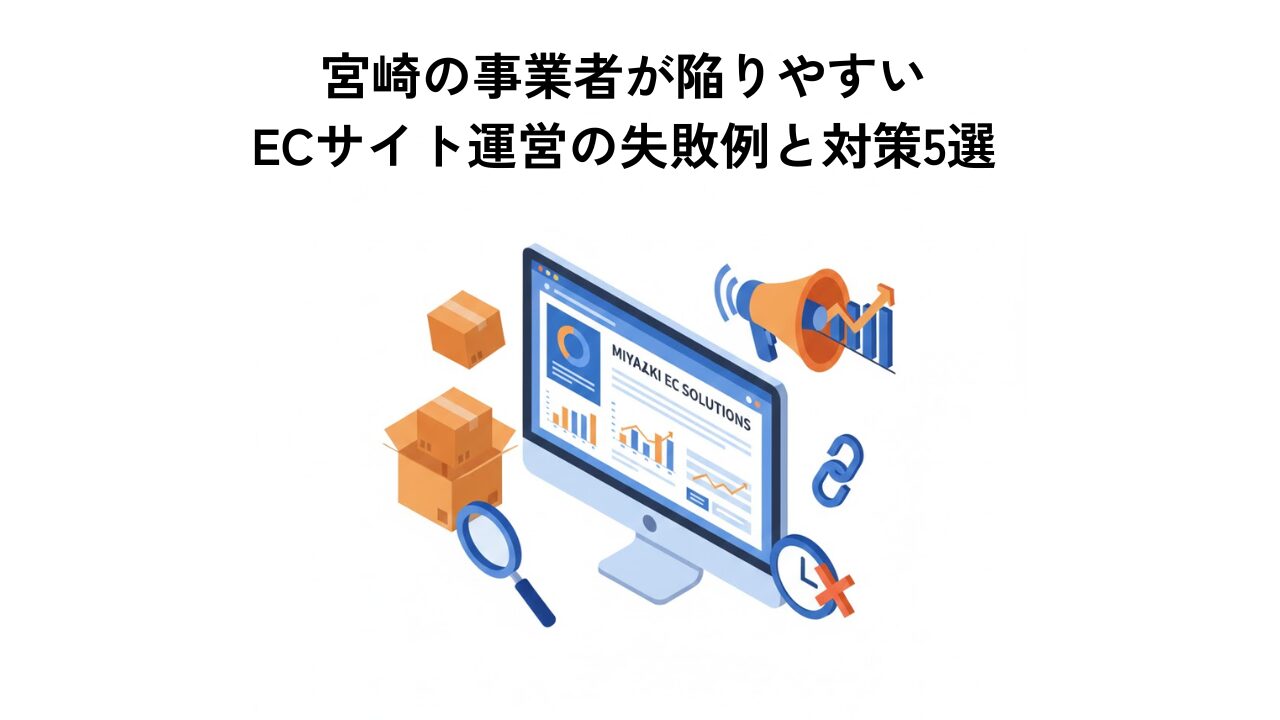 宮崎の事業者が陥りやすいECサイト運営の失敗例と対策5選