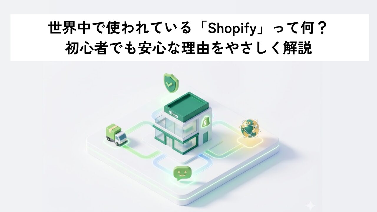 世界中で使われている「Shopify」って何？初心者でも安心な理由をやさしく解説