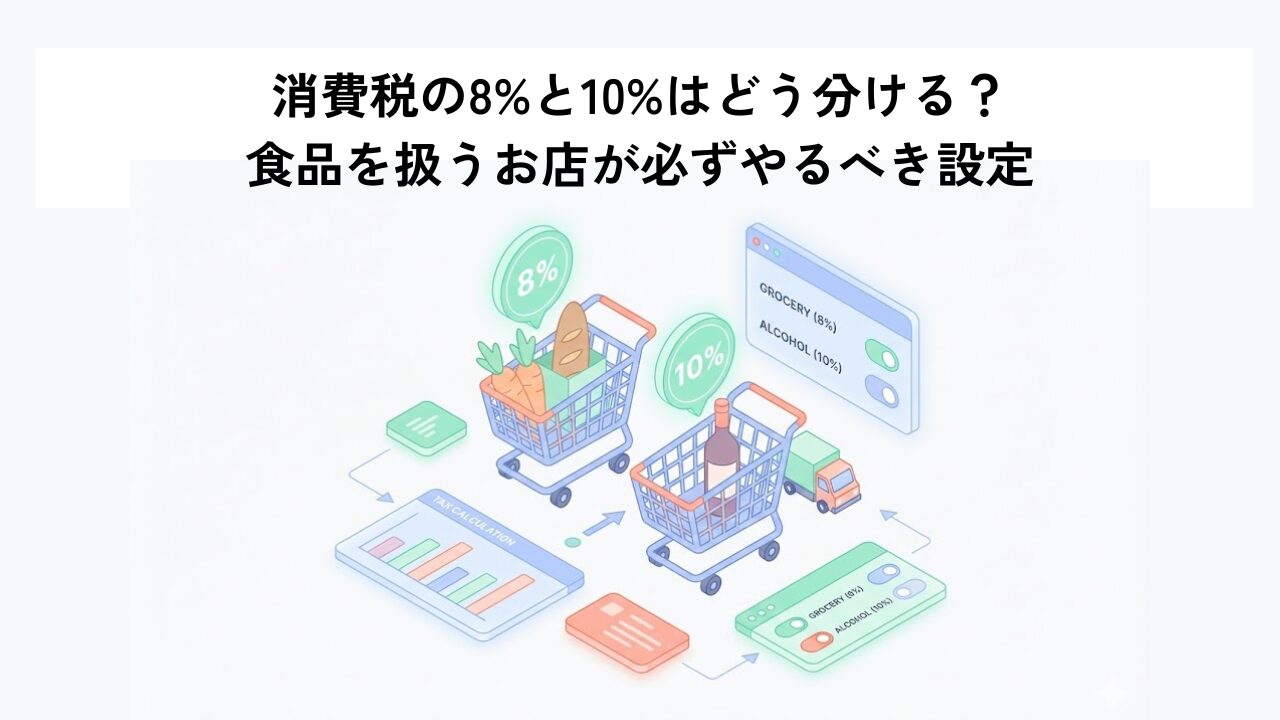 消費税の8%と10%はどう分ける？食品を扱うお店が必ずやるべき設定
