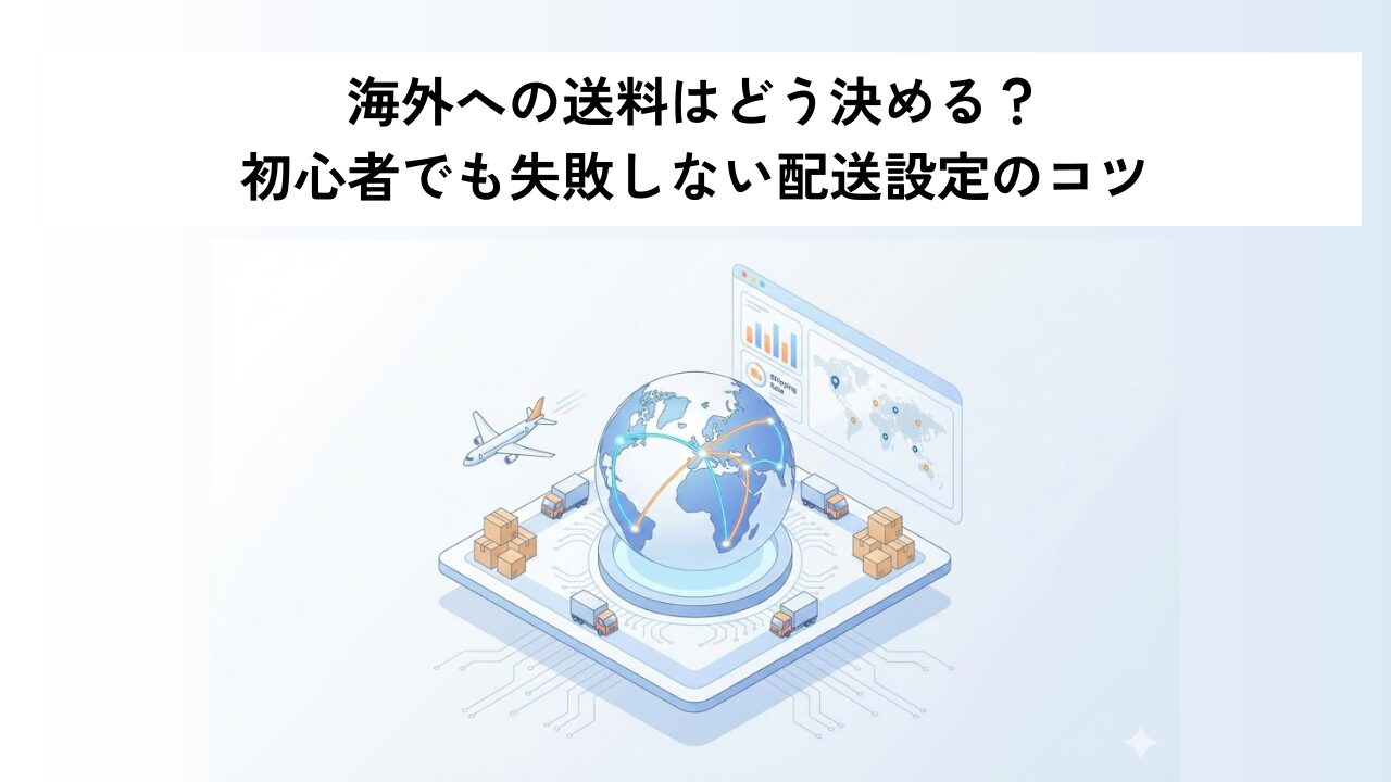 海外への送料はどう決める？初心者でも失敗しない配送設定のコツ