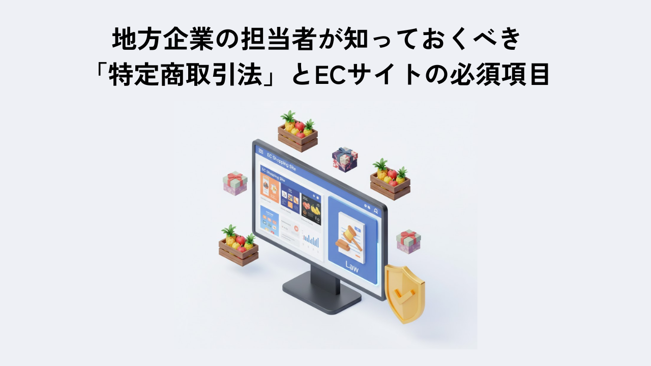 地方企業の担当者が知っておくべき「特定商取引法」とECサイトの必須項目
