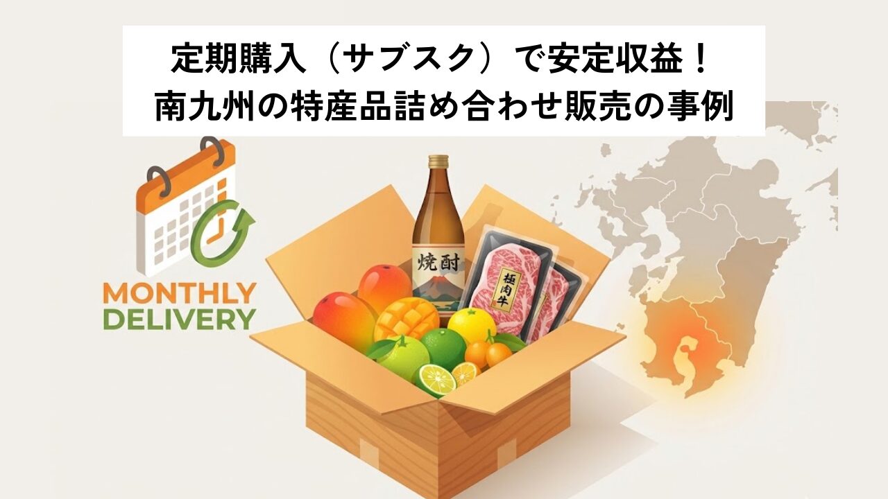 定期購入（サブスク）で安定収益！南九州の特産品詰め合わせ販売の事例