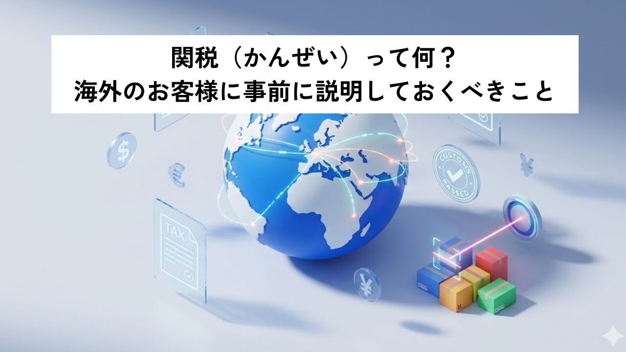 関税て何？海外のお客様に事前に説明しておくべきこと