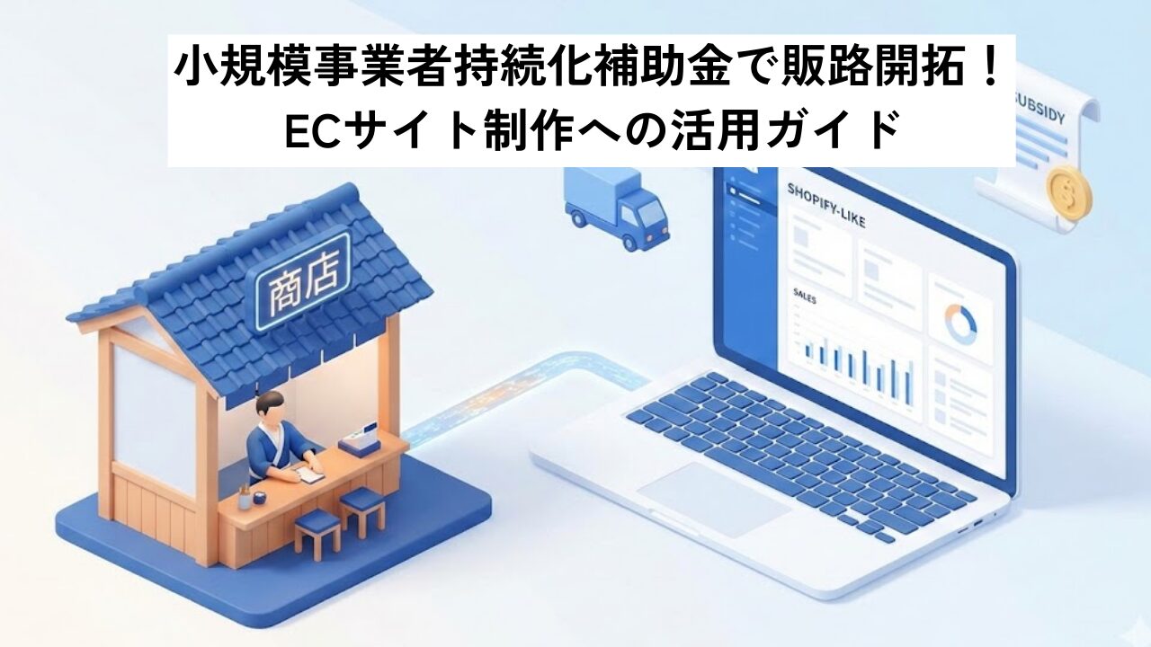 小規模事業者持続化補助金で販路開拓！ECサイト制作への活用ガイド
